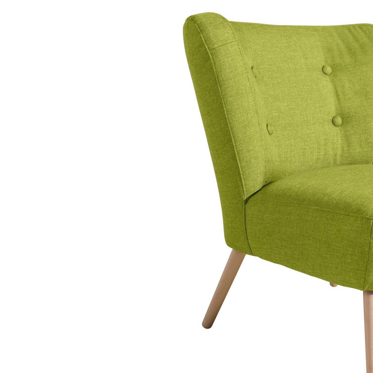 SESSEL Kassi Bezug Flachgewebe Buche natur / apfel - Grün, Kunststoff (69/80/68cm) - 58aufmkessel