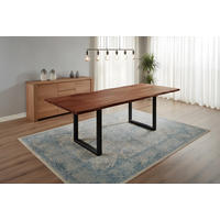 ESSTISCH ADINA - Schwarz/Braun, Holz/Metall (90/140/76cm) - SAM