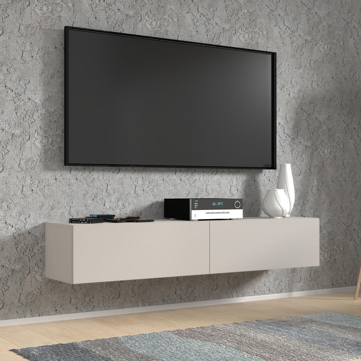 TV STOLEK Bali Béžová - béžová, kompozitní dřevo (160/30/40cm) - Petits-meubles