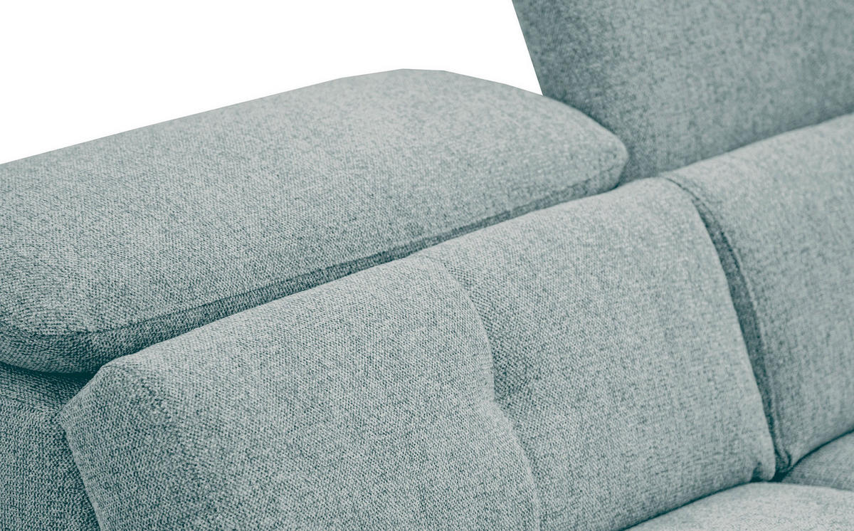 SOFA AVENA 3-Sitzer mit 1 Relaxfunktion, mintgrün - Mintgrün, Holzwerkstoff/Textil (204/80/108cm) - Courtois Laville