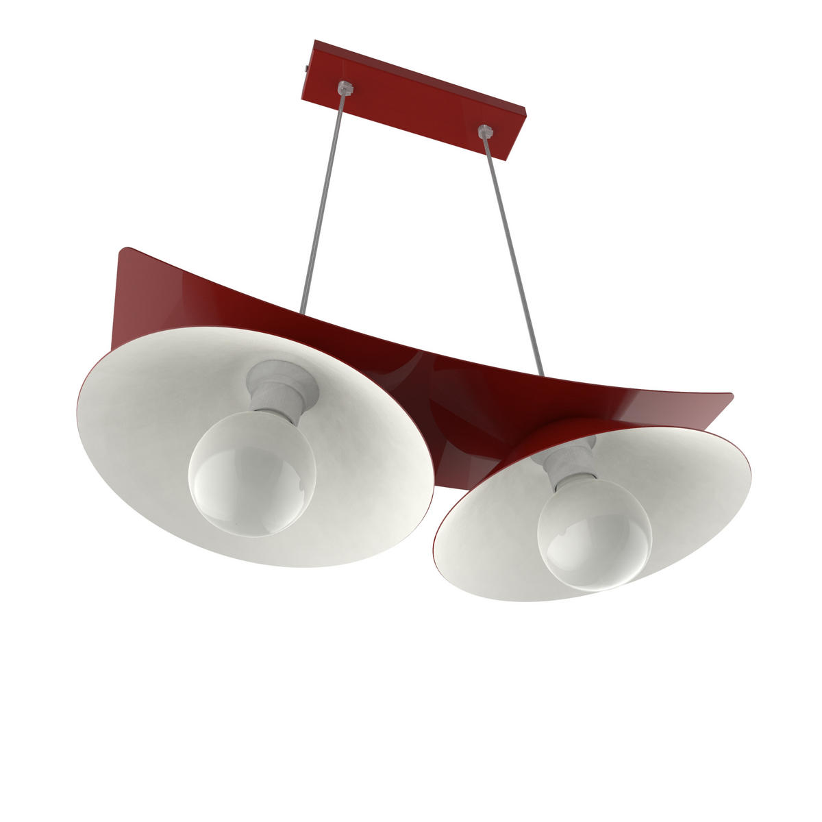 HÄNGELEUCHTE Miller X2 - Rot, Metall (70/25/16cm) - Lumicom