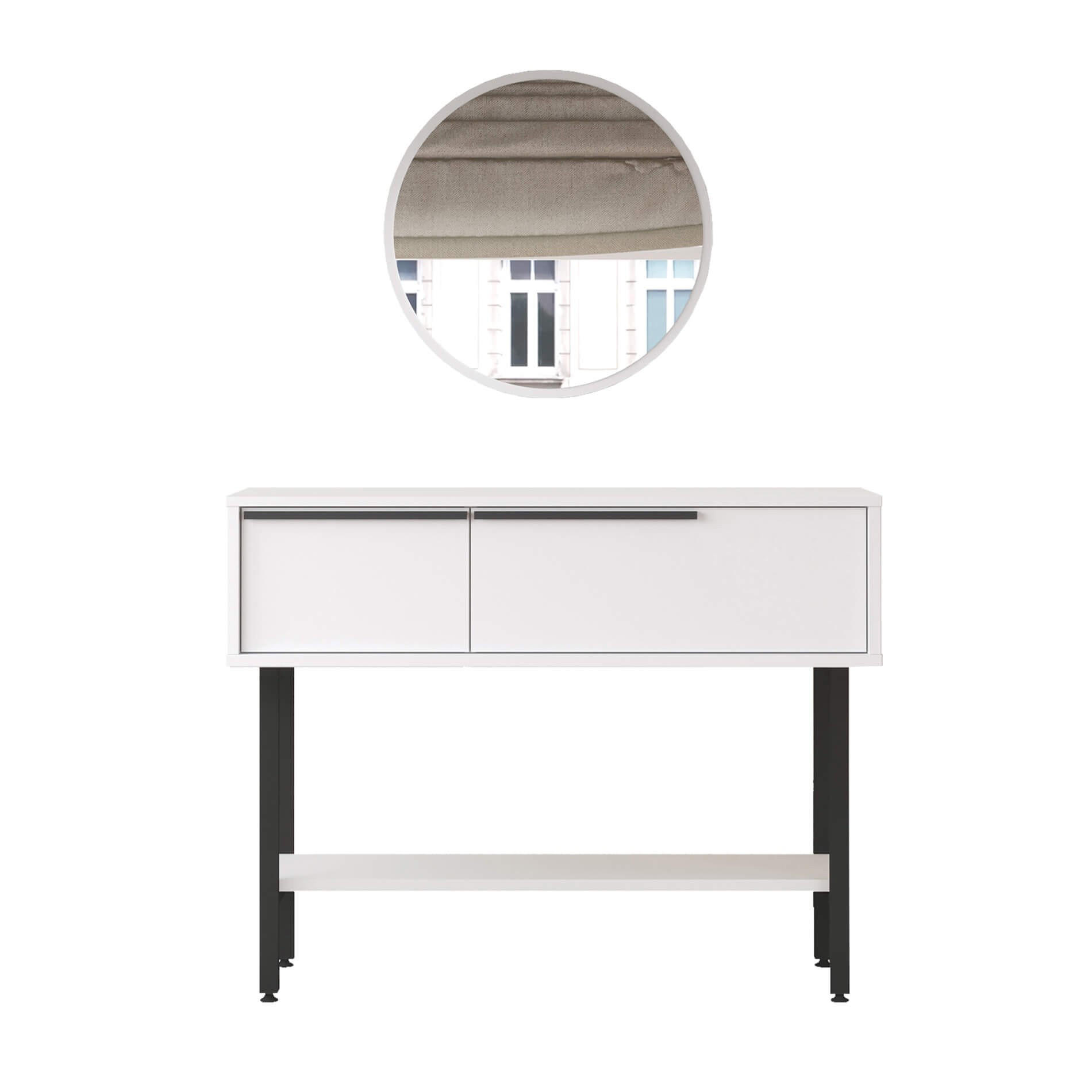 KONSOLENTISCH 100/29,5/76 cm - Weiß, Holz (29.5/76/100cm) - Mobili Rebecca
