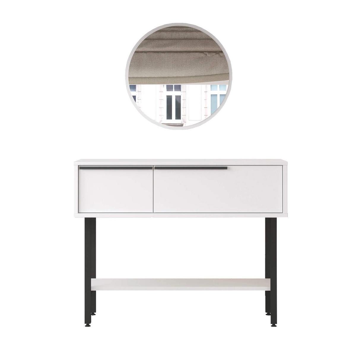 KONSOLENTISCH 100/29,5/76 cm - Weiß, Holz (29.5/76/100cm) - Mobili Rebecca