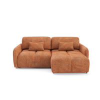 ECKSOFA Vittoria Orange - Orange, Holz (240/165cm) - Petits-meubles