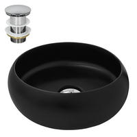 WASCHBECKEN - Schwarz, Keramik (35/30/35cm) - ML-DESIGN