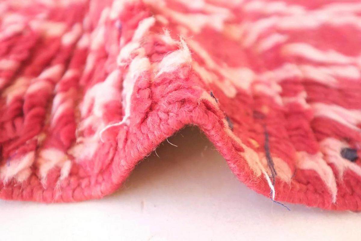 BERBERTEPPICH aus reiner Wolle 82x 287 cm - Pink, Naturmaterialien (82/287cm) - AFK Living