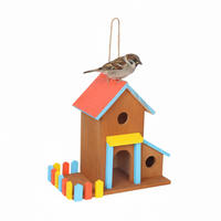 KRMÍTKO - různobarevná, dřevo (32.5/30.5/19cm) - Relaxdays