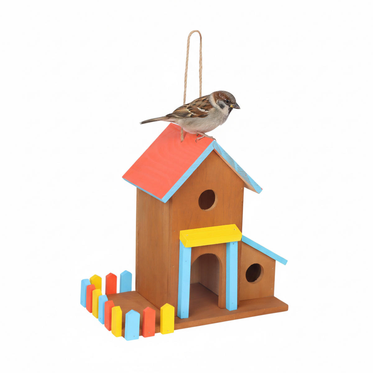 KRMÍTKO - různobarevná, dřevo (32.5/30.5/19cm) - Relaxdays