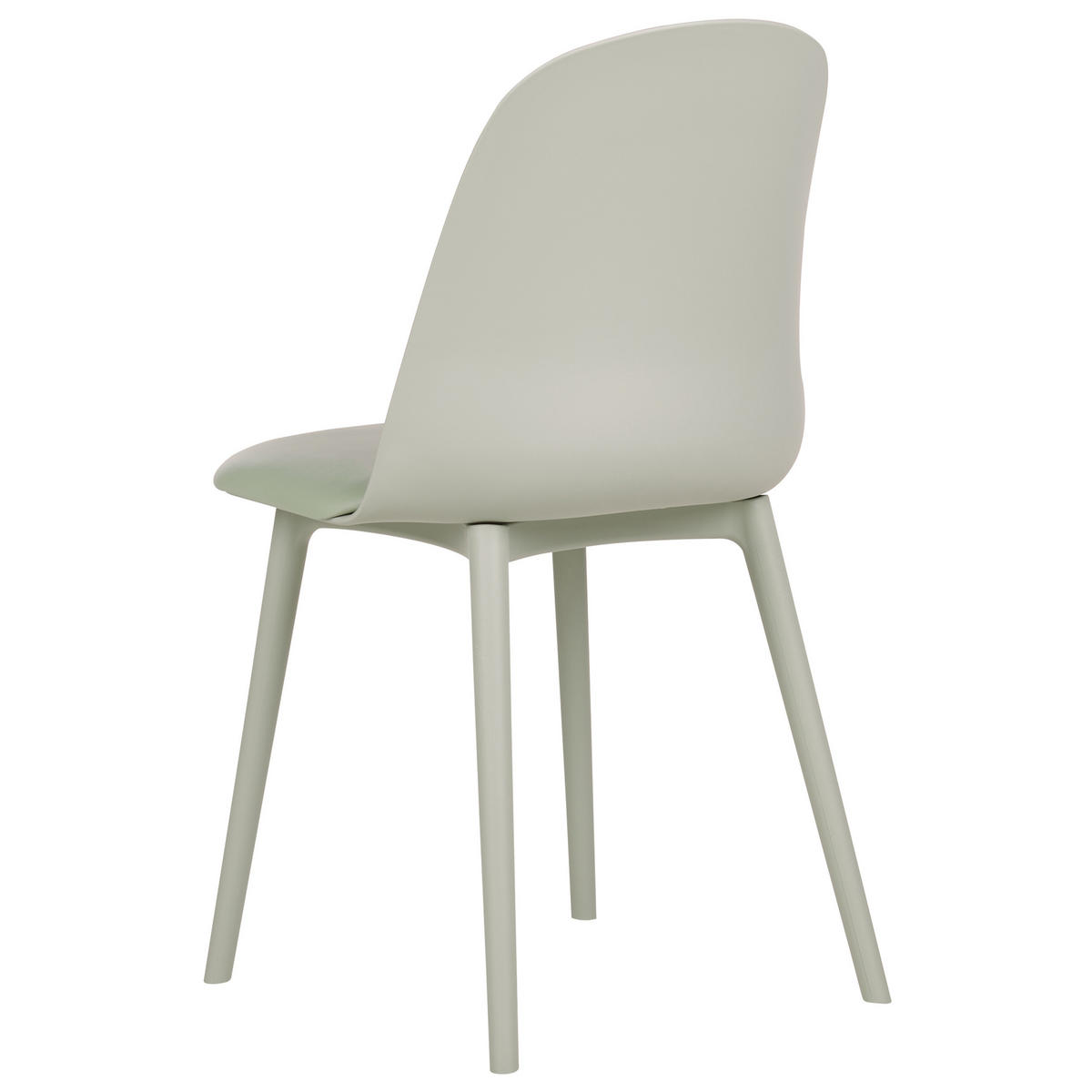 ESSZIMMERSTUHL 2er-Set Kunststoff/Kunstleder hellgrün Fomby - Grün, Kunststoff (45/82/43cm) - Beliani