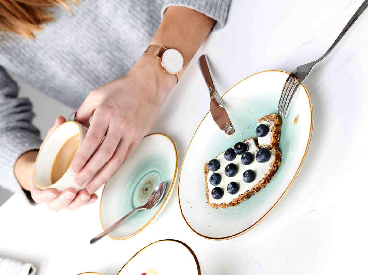 DESSERTTELLER Cosmo blau ø 20 cm 4er Set - Blau, Keramik (20cm) - Ritzenhoff Breker