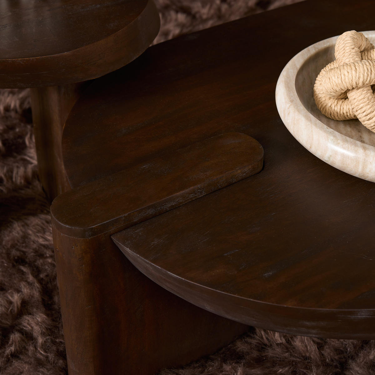 BEISTELLTISCH Ava Braun 45/50/45 cm - Braun, Holz (45/50/45cm) - Starfurn
