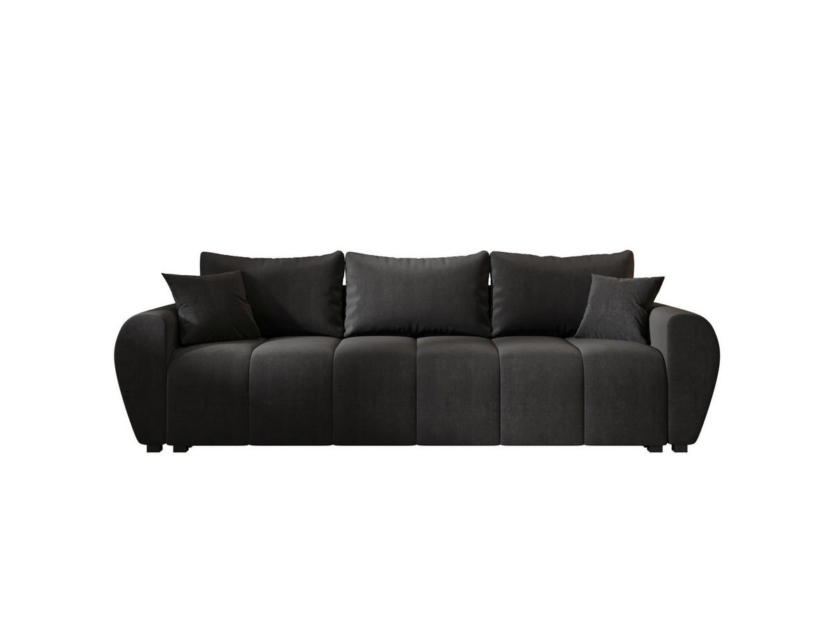 SOFA MOLISA mit Schlaffunktion ITAKA 27 mit Stauraum - Grau, Textil (86/82/246cm) - Bedante