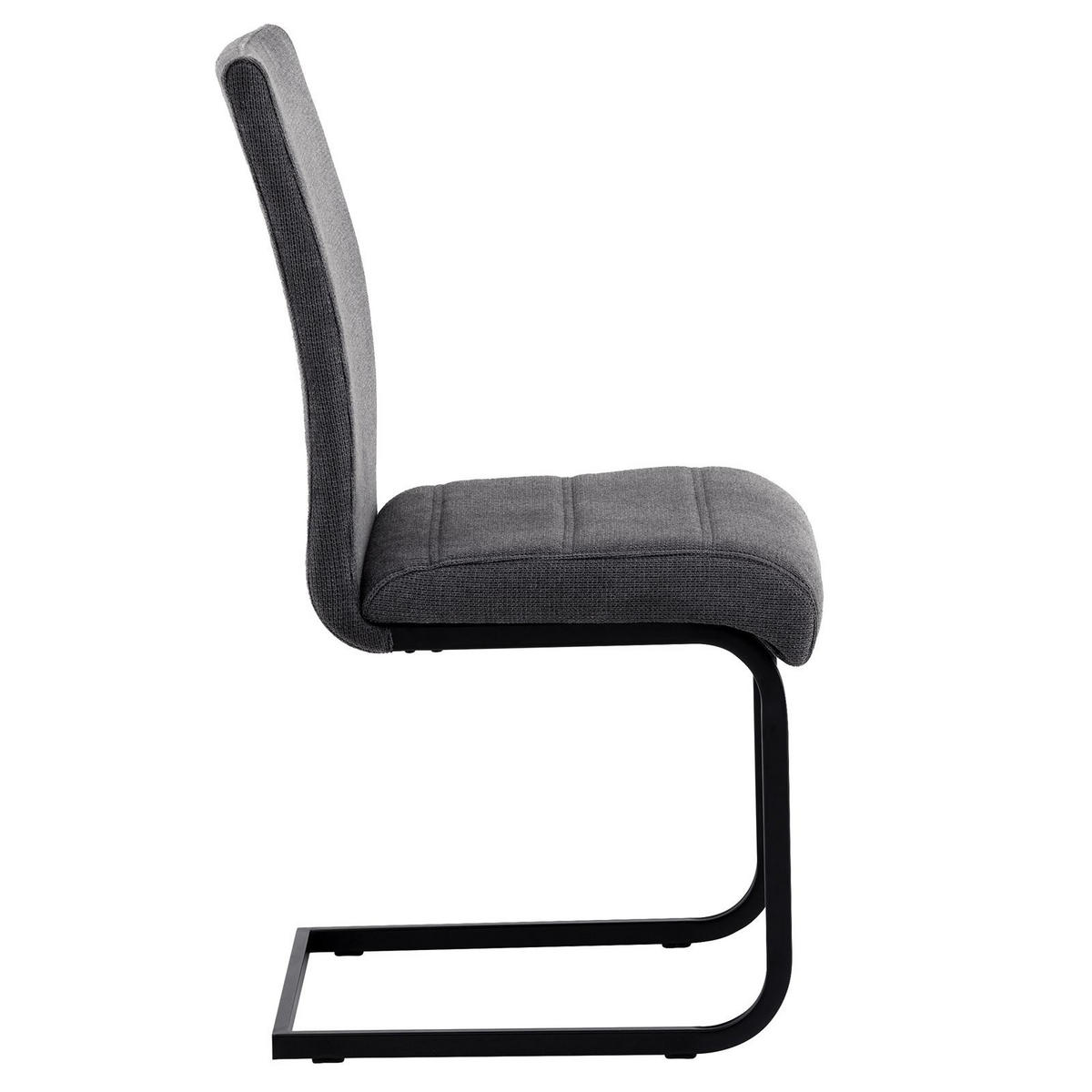 SCHWINGSTUHL LETTICIA 4ER-SET - Anthrazit, Textil (44/97/59cm) - IDIMEX