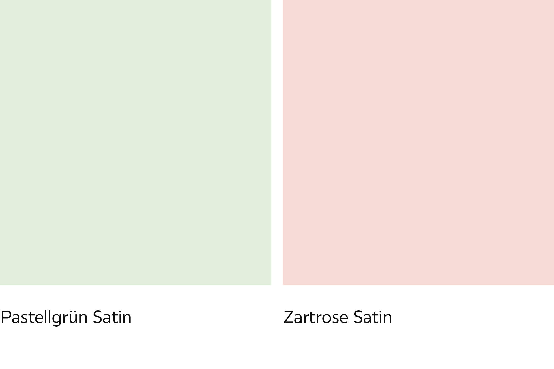 Pastellgrün und Zartrosa