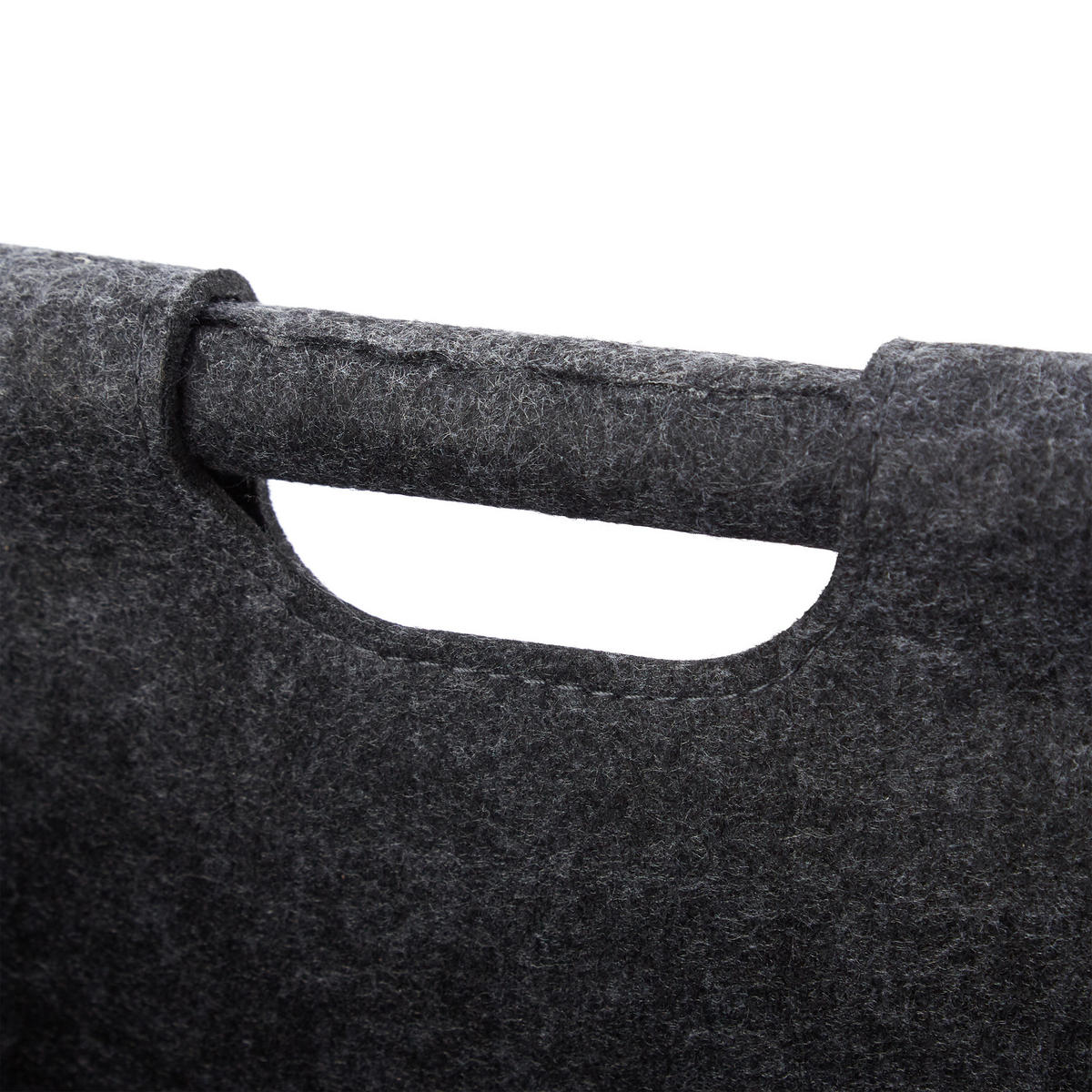 ZEITUNGSKORB - Anthrazit, Textil (32/22/29cm) - Relaxdays