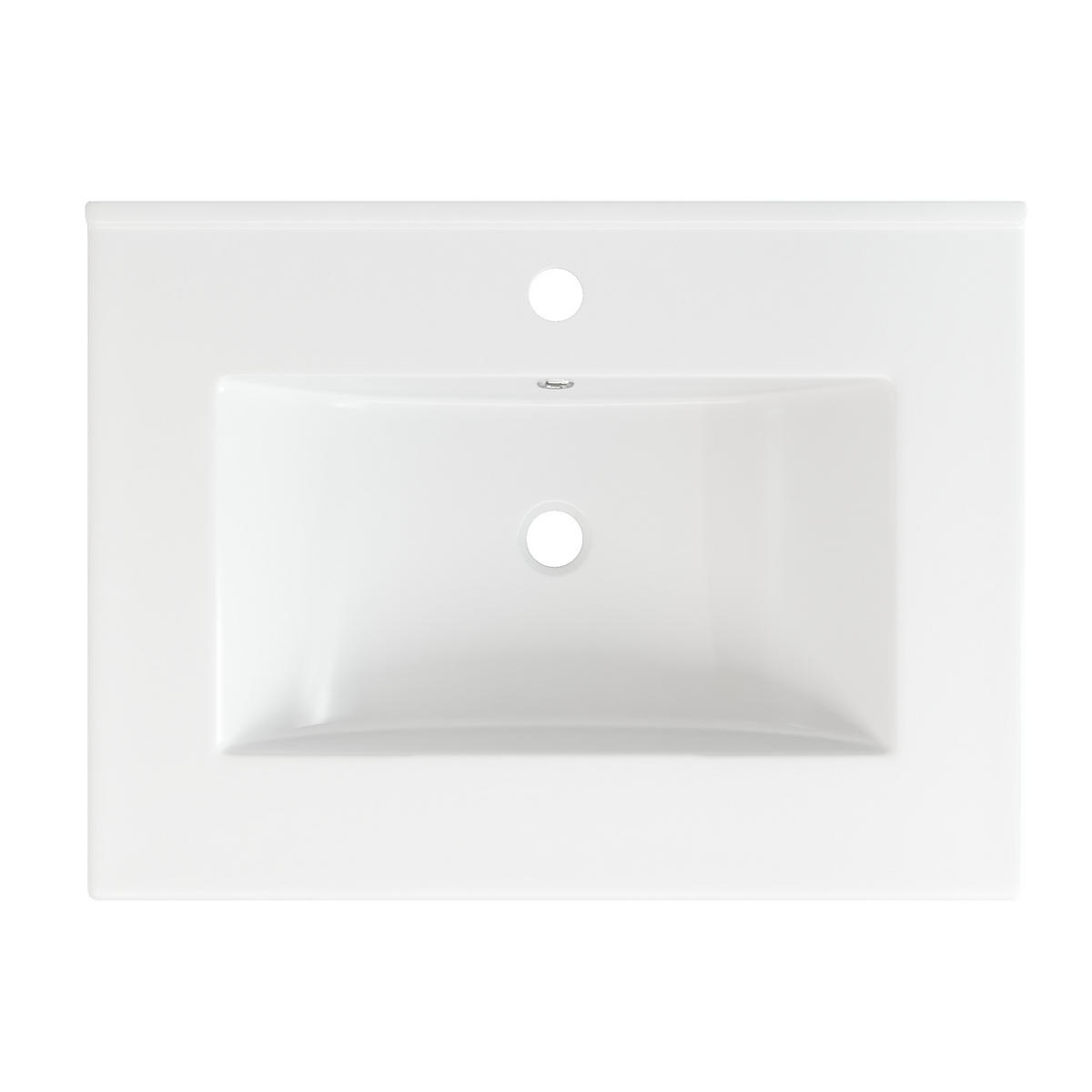 TVÄTTSTÄLLSUNDERSKÅP Med rottingdörrar & keramikhandfat - Naturfärgad, Träbaserade material (61/87/47cm) - Urban Meuble