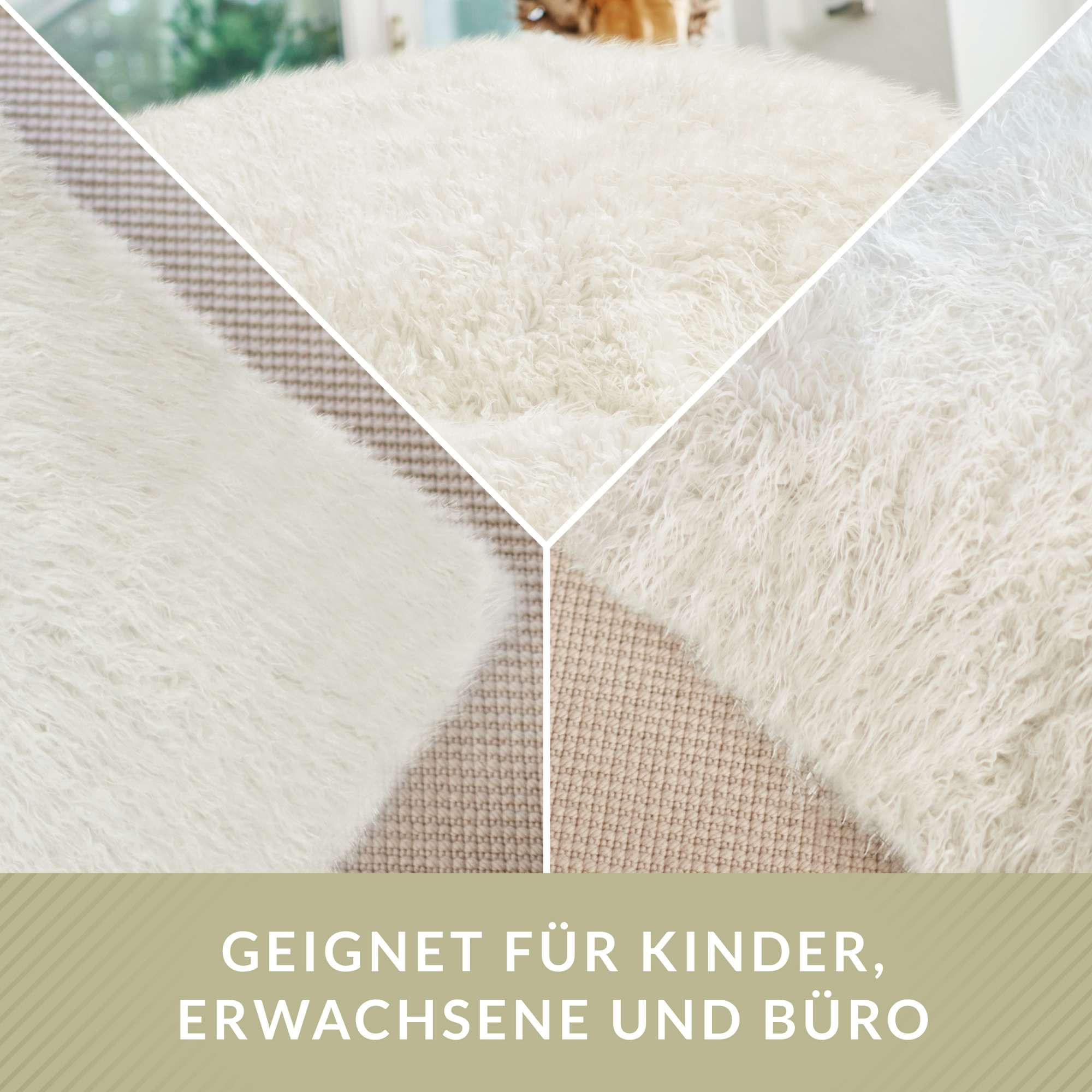 Thumbnail - Green Bean Fell, Beige, Textil, Rechteckig, 140x25x180 cm, Hergestellt in Deutschland, Wohnzimmer, Hocker, Sitzsäcke, XX...