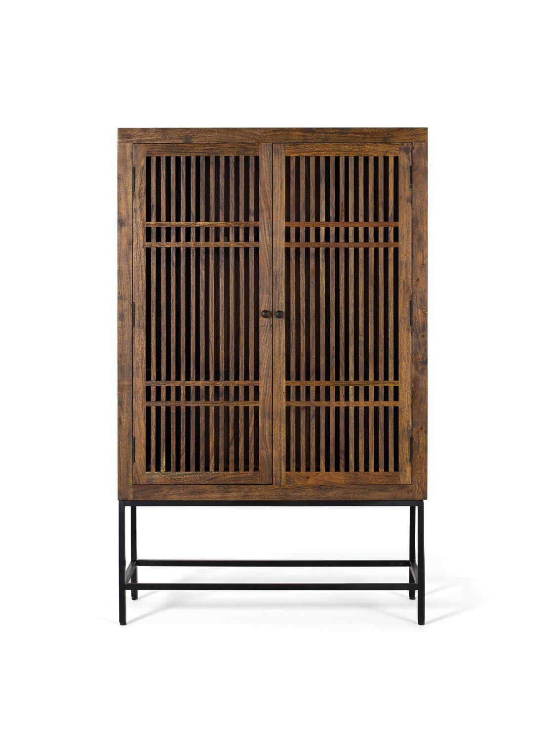 Giner y Colomer Highboard Braun 45x160x100 cm