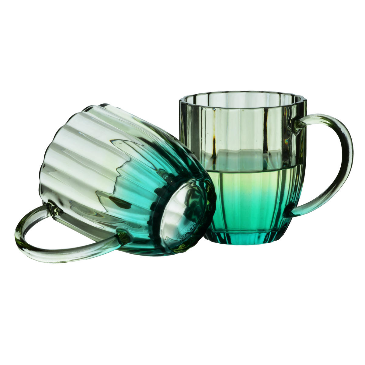BECHER Vini Grün 9/13/10 cm Glas - Grün, Glas (0.35L) - Mondex