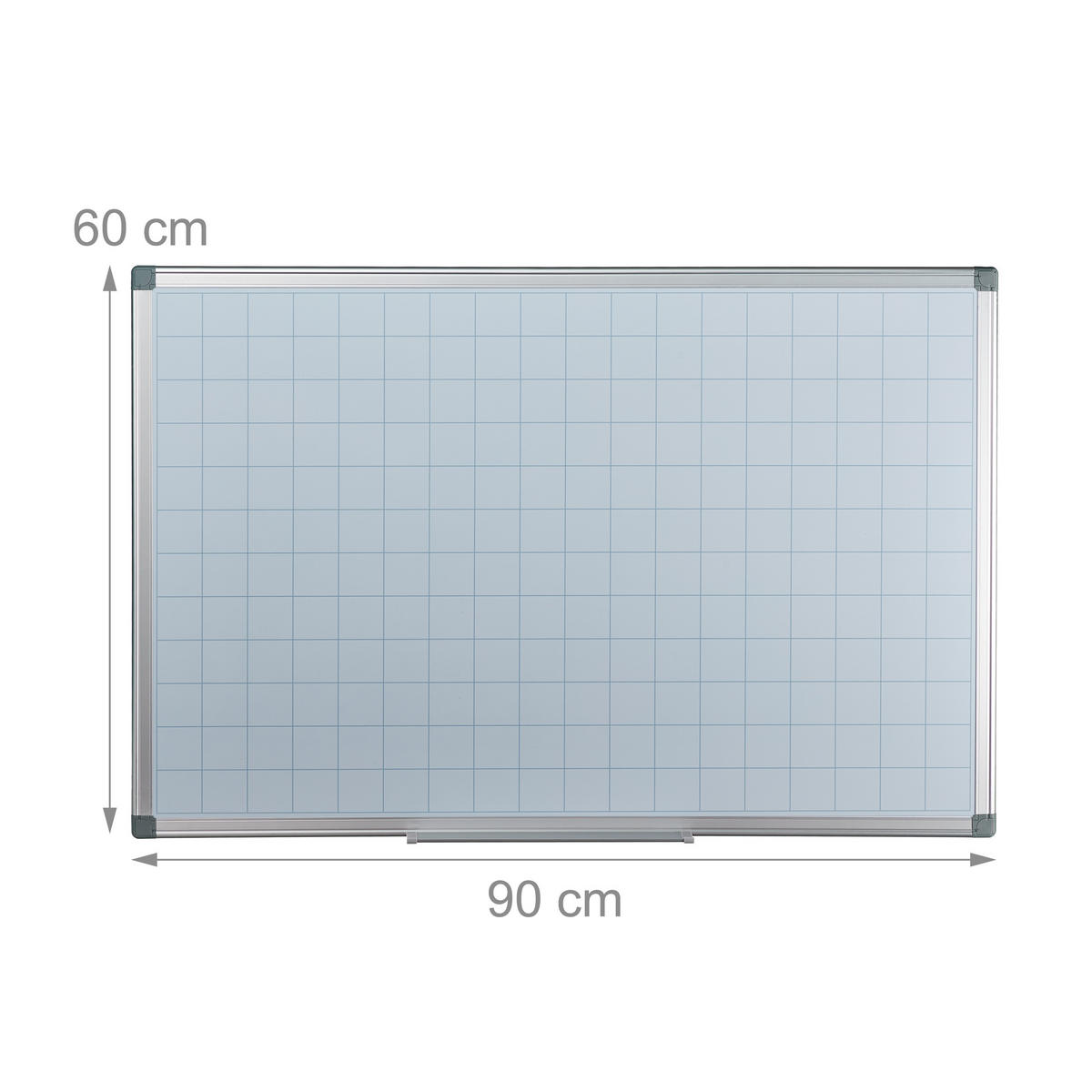 WHITEBOARD Planer - Weiß, Metall (90/60/5cm) - Relaxdays