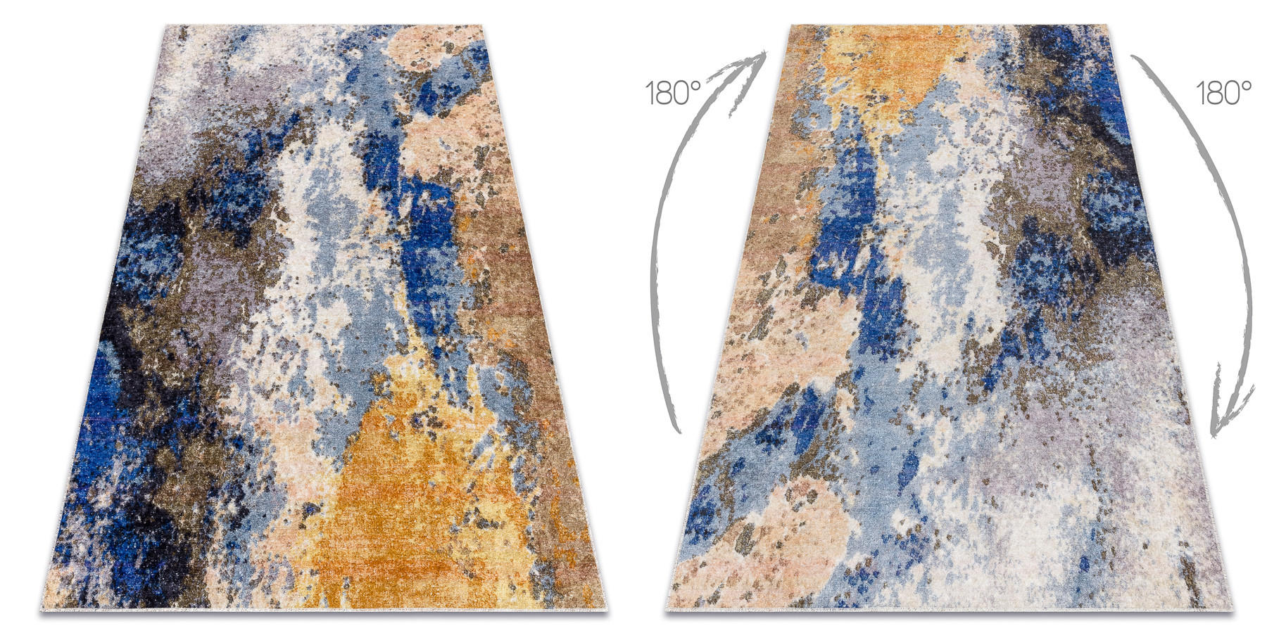 TEPPICH Miro 140/190 cm - Blau, Textil (140/190cm) - rugsX