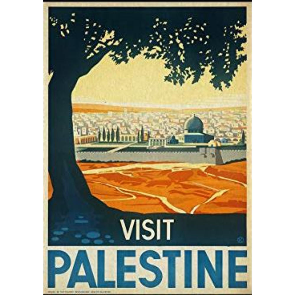 POSTER Reisebüro Palästina A3 Rahmenlos - Klar, Papier (29.7/5/42cm) - Nacnic