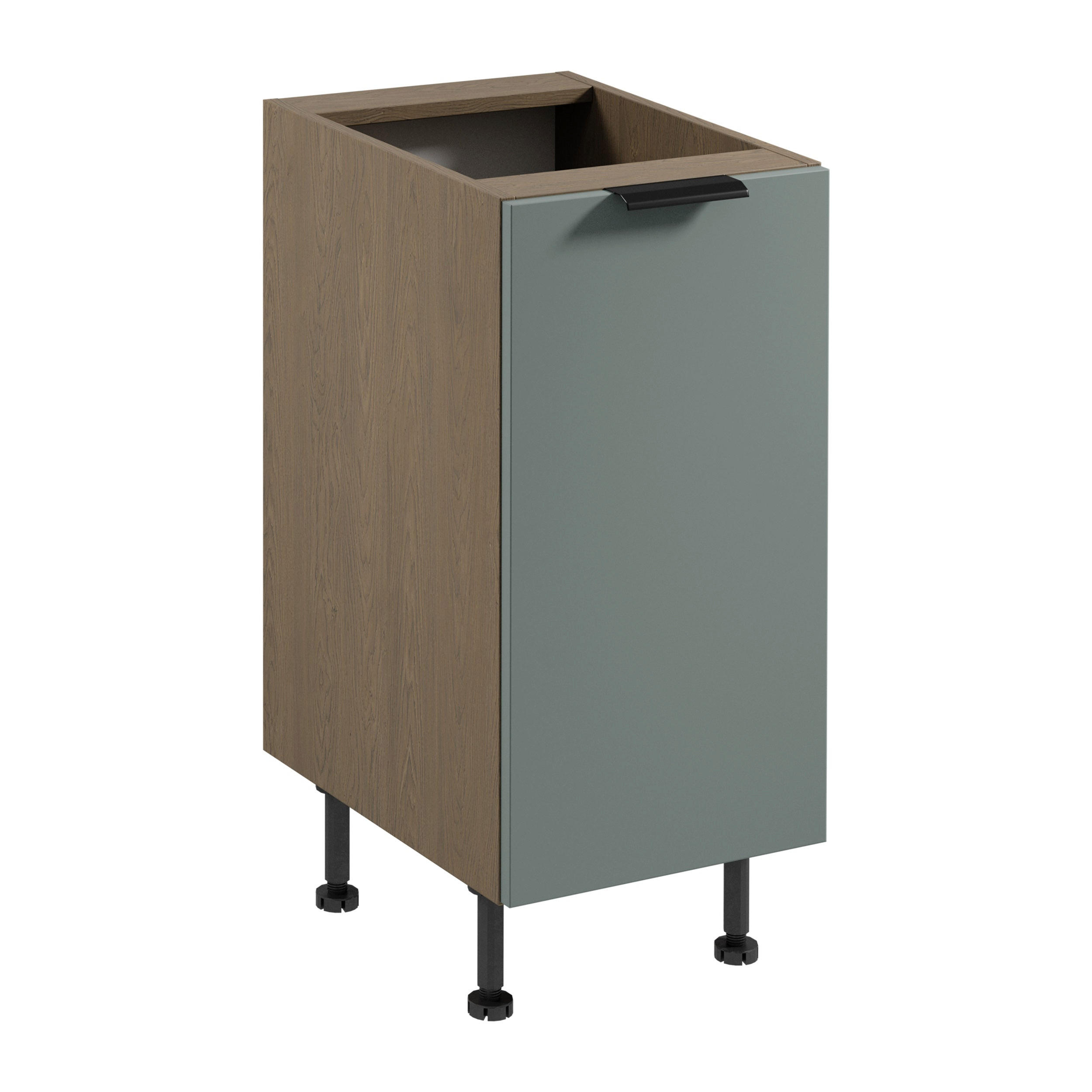 UNTERSCHRANK D40 P/L – Sorento Grün – Grün / Eiche - Eichefarben/Grün, Holzwerkstoff (40/87/52cm) - ROYAL24_MARKT