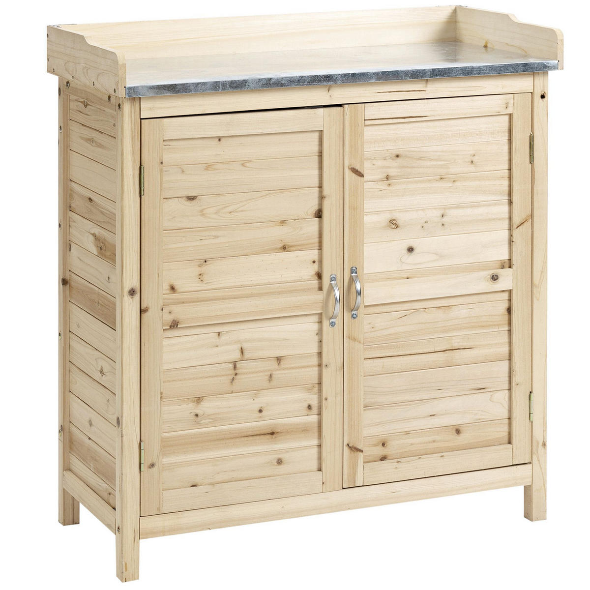 GARTENSCHRANK DE-09265 Naturholz - Naturfarben, Holz (40/92/83cm) - ComfortXL