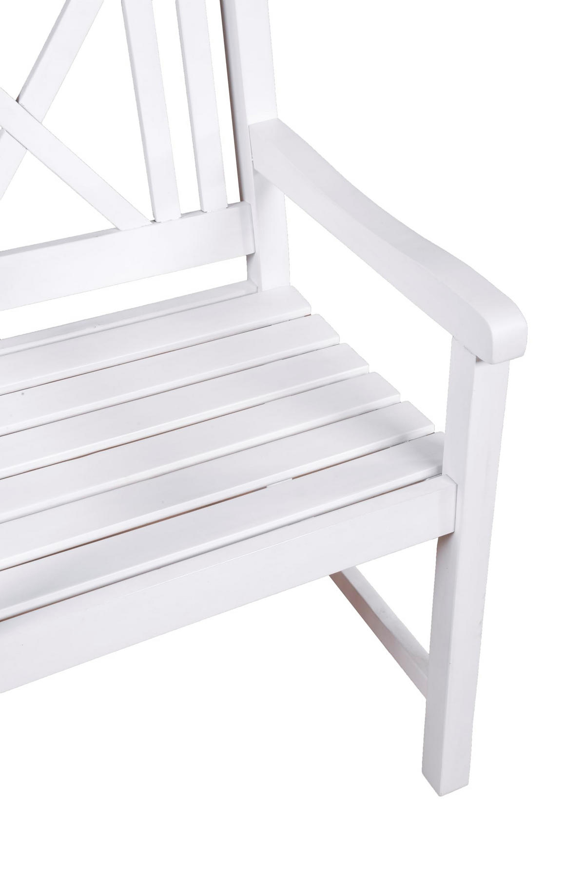 GARTEN-SITZGRUPPE Lyon 5-teilig Gartenmöbel-Set - Weiß, Holz - DELUKE