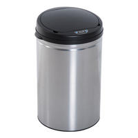 MÜLLEIMER 30L Edelstahl Silber Automatischer Abfalleimer 30,5/51,5/30,5 cm - Silberfarben, Metall (30.5/51.5/30.5cm) - Rolipo