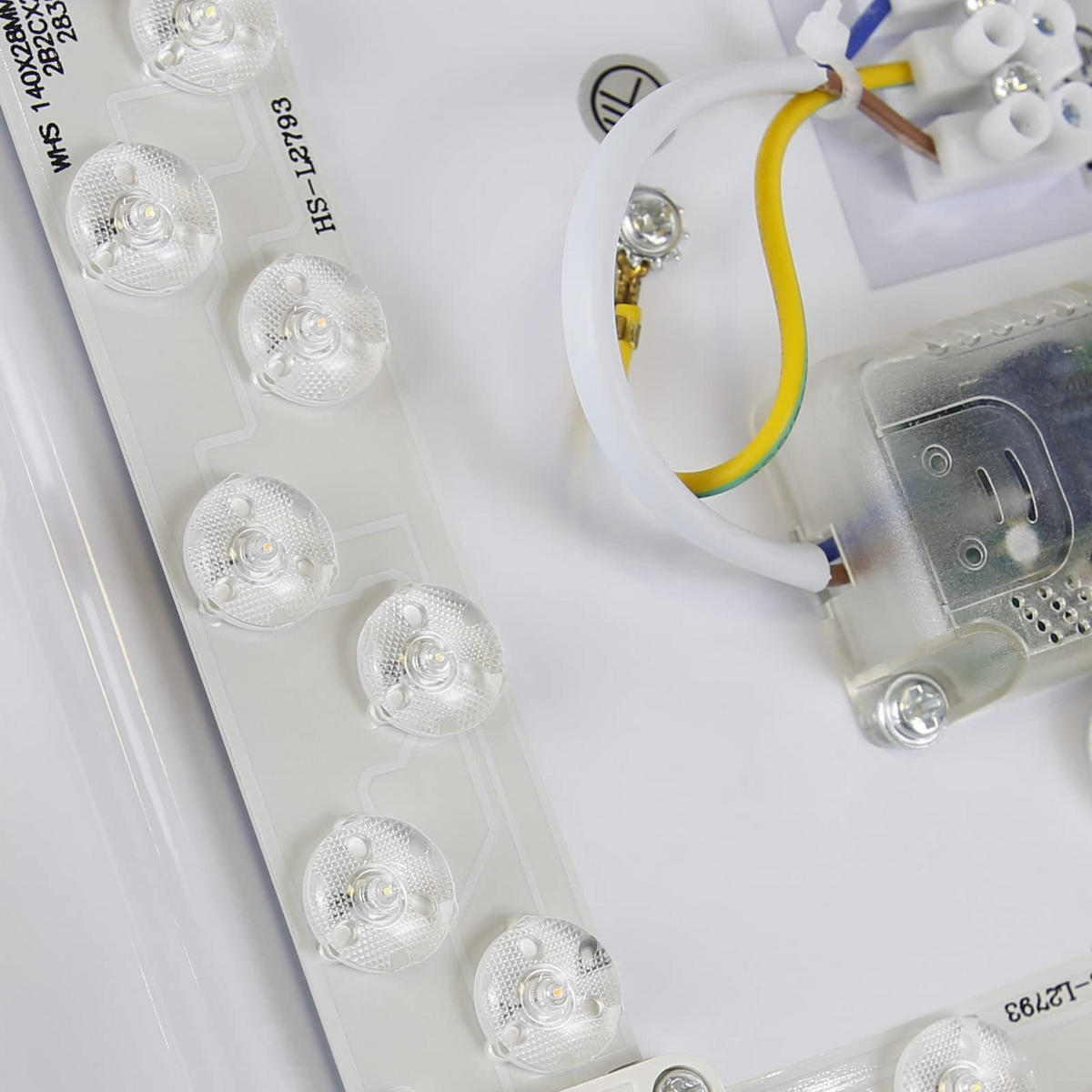 LED-DECKENLEUCHTE Jonas 30/30/7 cm - Weiß, Kunststoff (30/30/7cm) - ZMH