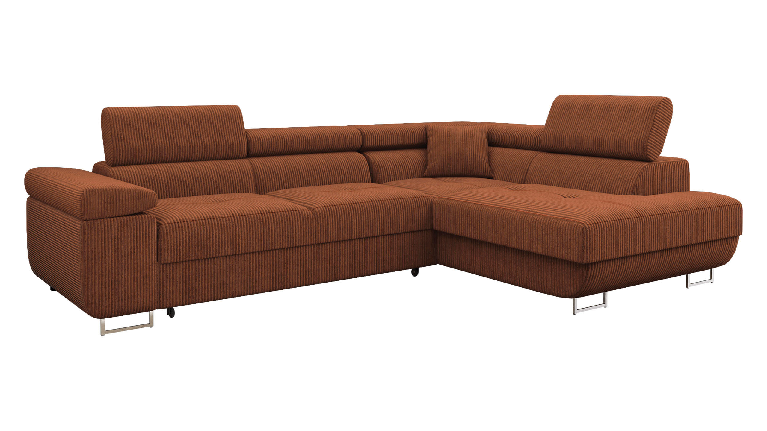 COLTAR Torezio Reiat, Dreapta - maro, material textil/lemn (203/274cm) - MIRJAN24