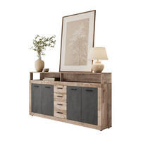 KOMMODE ROMANO mit Schubladen - Taupe/Naturfarben, Holzwerkstoff (190/96/32cm) - Lookway