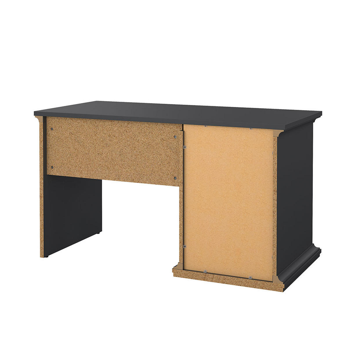 SCHREIBTISCH, Venedig, Grau, Holzwerkstoff, 130 x 62 x 74 cm - Grau, Holzwerkstoff (62/130/74cm) - ebuy24