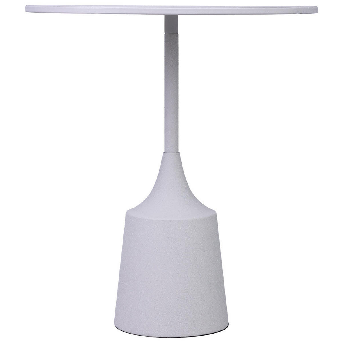 TISCH aus Metall, weiß, 40x44cm - Weiß, Metall (40/40/44cm) - Wanderlust