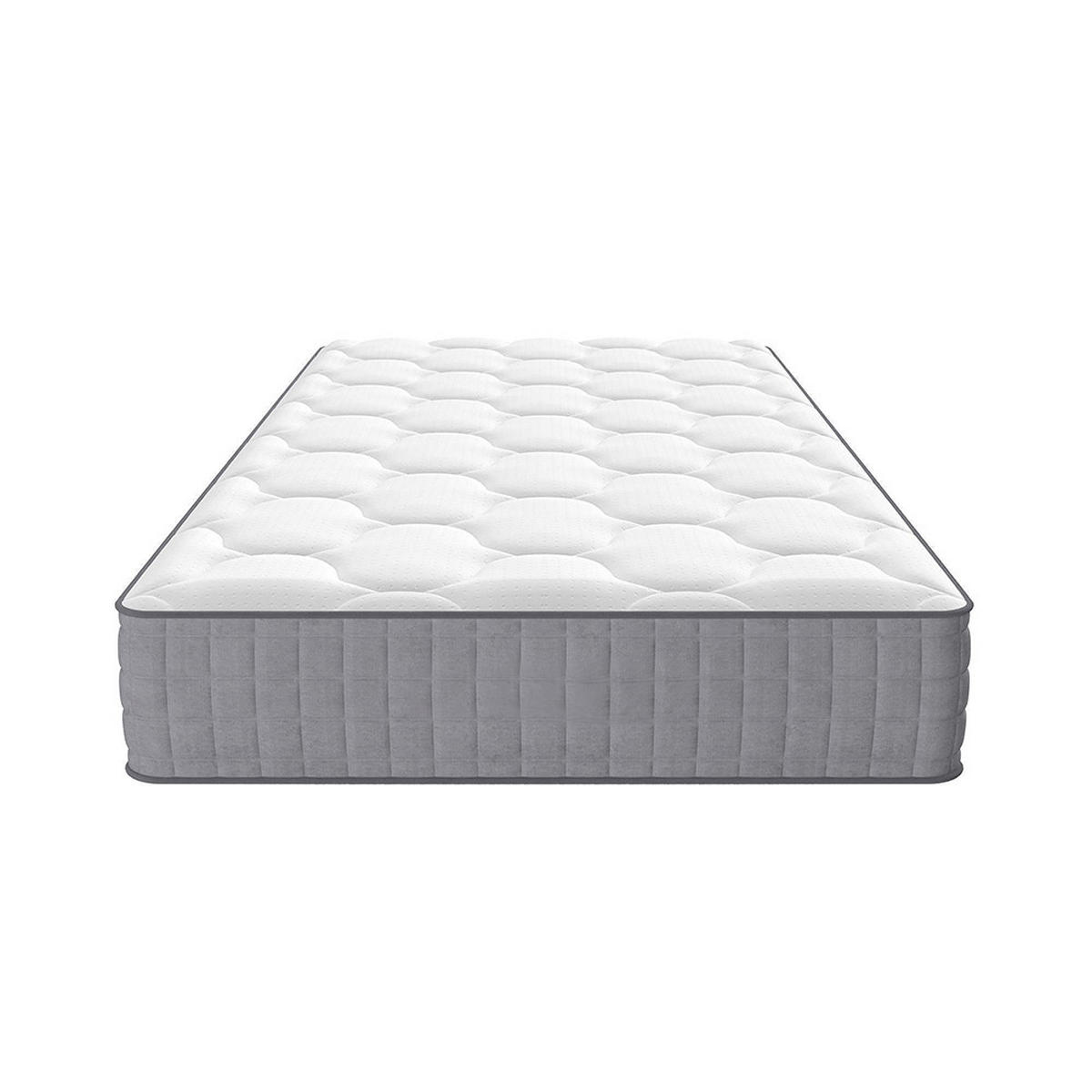 MATRACA 90x200cm - 25 cm visoka, 7-zonska feder matraca, s džepnim federalnim jezgrama - bijela, tekstil (90/200cm) - KOMHTOM