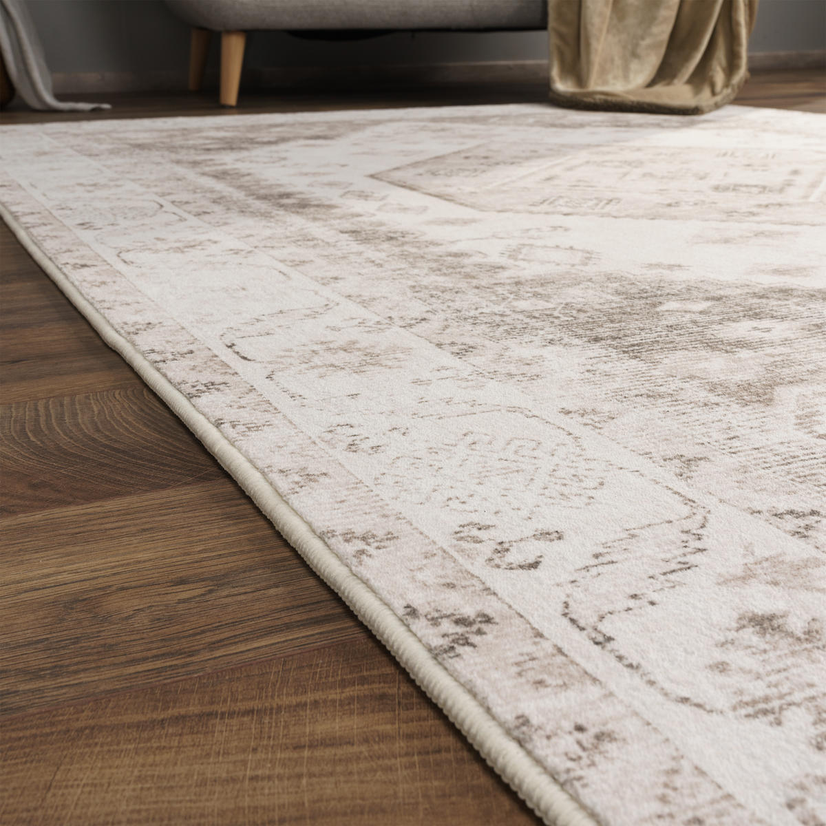 KURZFLORTEPPICH 60/100 cm Cambrigde 463 - Beige, Textil (60/100cm) - Paco Home