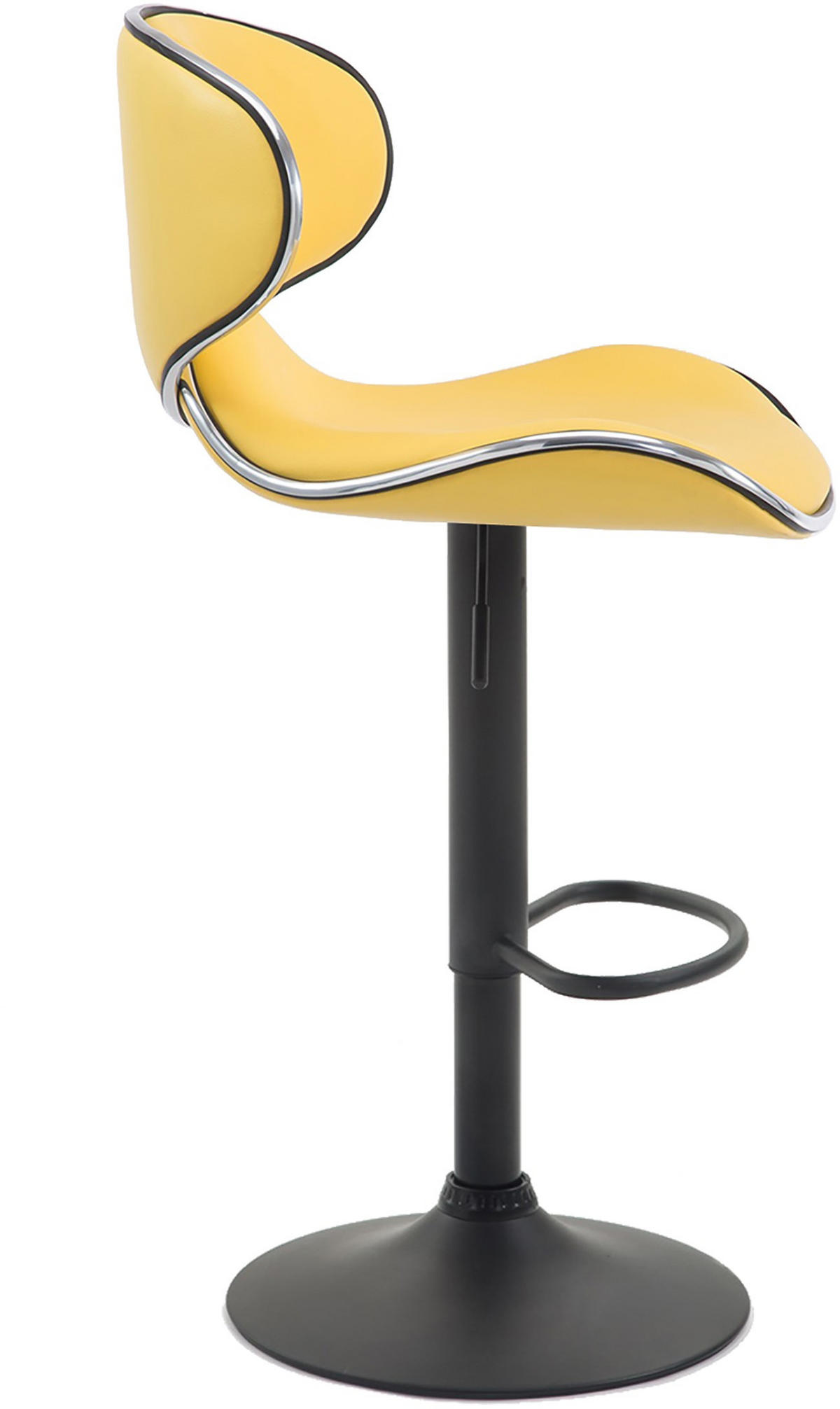 BARHOCKER Las Vegas V2 Kunstleder 88-108x46x49 cm Gelb - Gelb, Leder (46/88/49cm) - furnicato