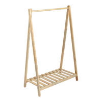 GARDEROBENSTÄNDER Ledøje - Naturfarben, Holz (86/125/38cm) - [en.casa]