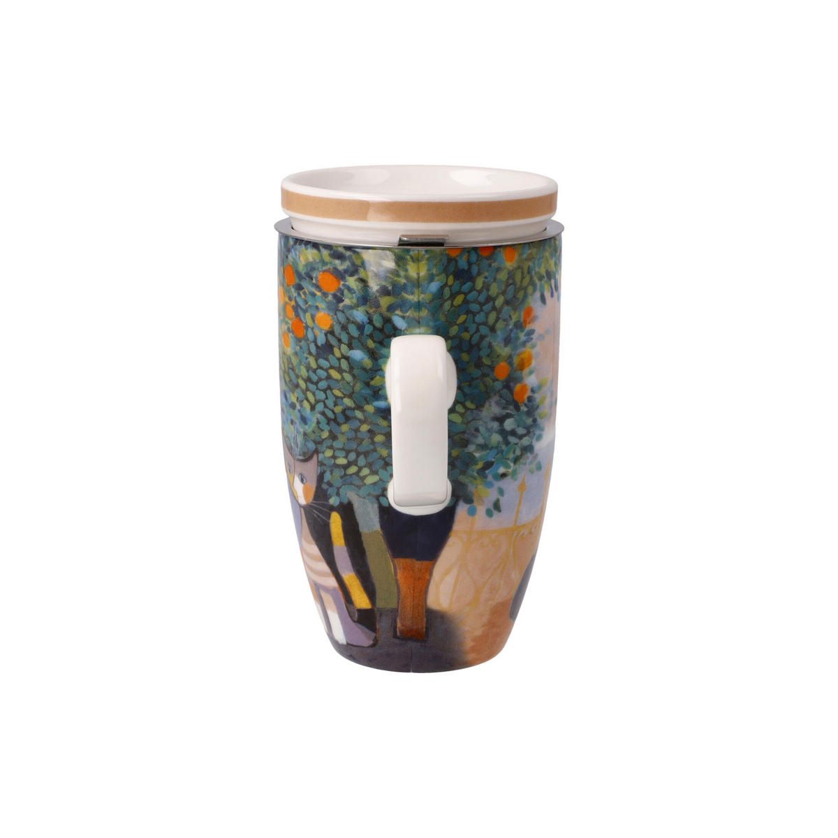 TEETASSE Rosina Wachtmeister - Tempi felici, Fine Bone China, Bunt, 0.45 L - Multicolor, Keramik (0.45L) - Goebel