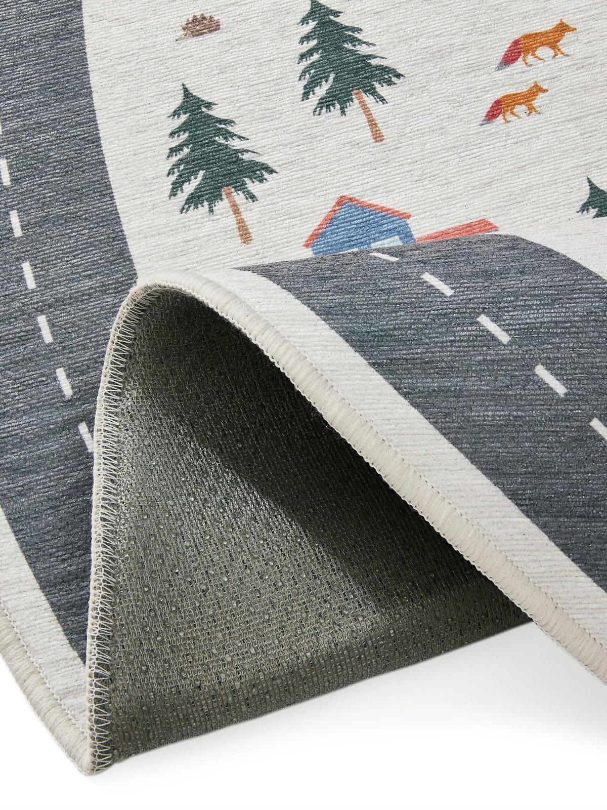 KINDERTEPPICH Linus Cream ø 120 cm rund - Creme, Kunststoff/Textil (120/120cm) - benuta