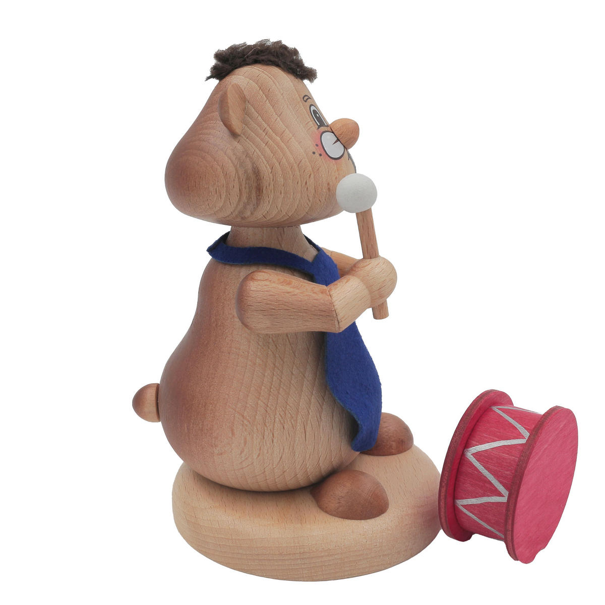 RAUCHFIGUR Hamster Musiker Trommel 13 cm - Multicolor, Metall (8/13/0.1cm)