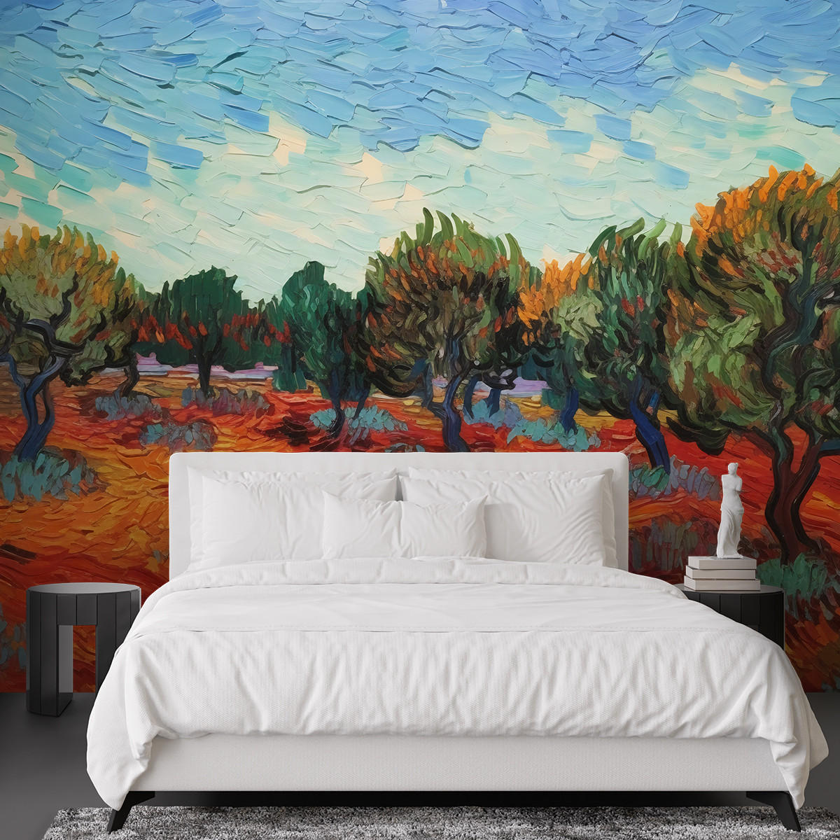 FOTOTAPETE, Olivenbäume - V. van Gogh - Multicolor, Papier (300/210cm) - Feeby