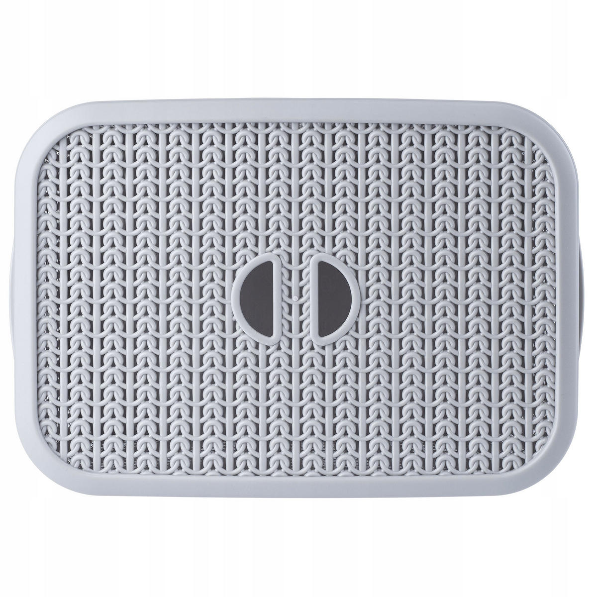 KORB mit Deckel 6L, grau - Grau, Kunststoff (20/29cm) - KADAX