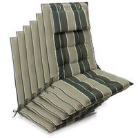 HOCHLEHNER Sun-HL 119x50x8cm Grün-Gestreift (6tlg) - Grün, Textil (50/120cm) - Beautissu 