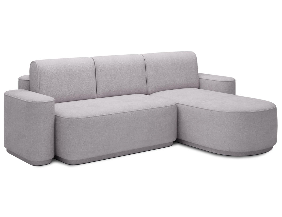 ECKSOFA RUMA - Grau (Touch 03) - Grau, Holzwerkstoff (285/180cm) - Möblo