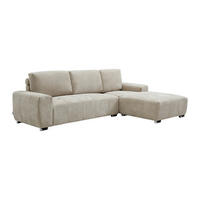 ECKSOFA - Ecke rechts - Stoff Beige - MICHELIA - Beige, Textil (268/174cm) - Vente-Unique