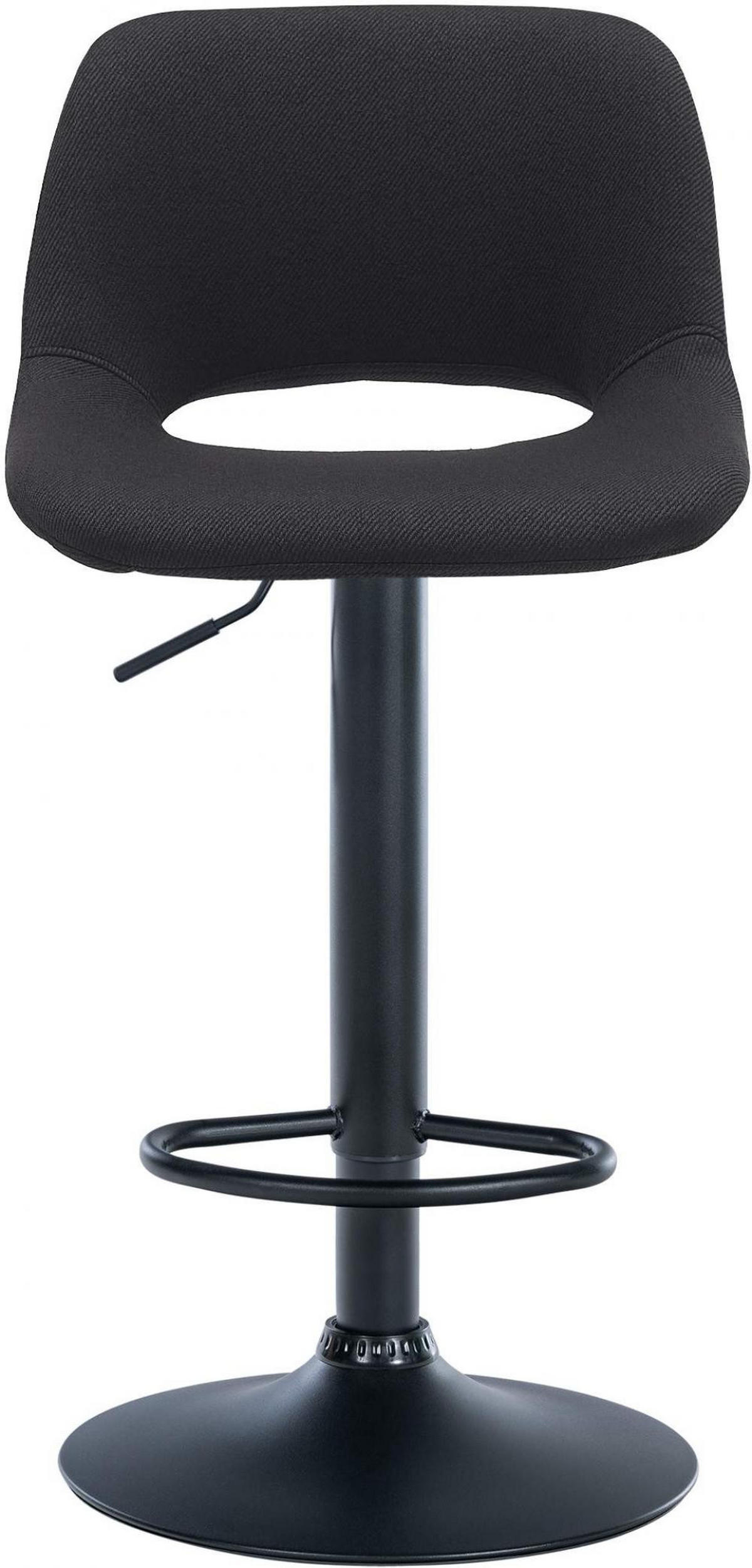 BARHOCKER Stoff schwarz - Schwarz, Textil (42/86/46cm) - CLP