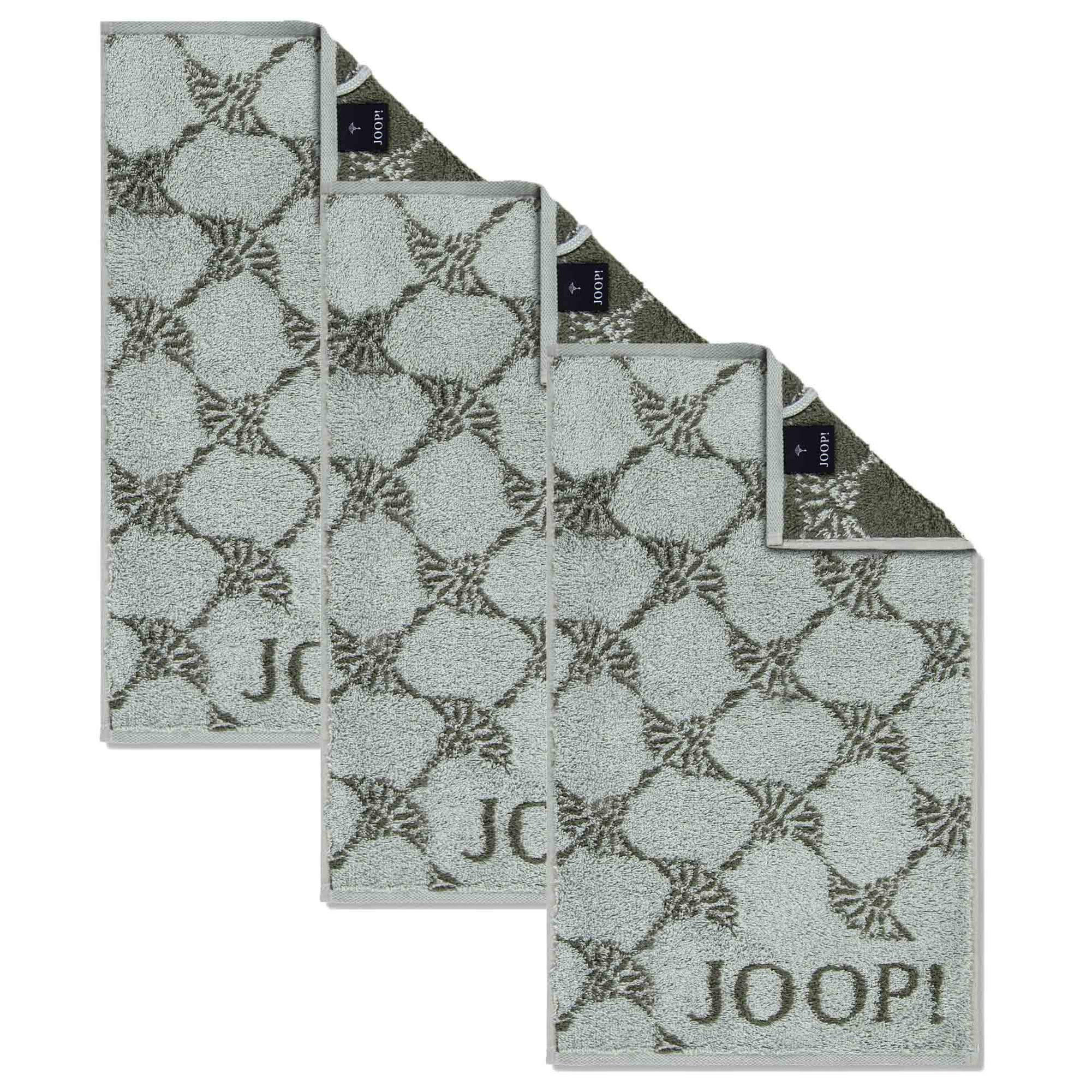 GÄSTETUCH Unisex Classic Frottier Grün 3er Pack Baumwolle - Salbeigrün, Textil (200/135cm) - Joop!