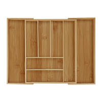 BESTECKKASTEN - Hellbraun, Holz/Holzwerkstoff (57.5/6.5/43cm) - Relaxdays